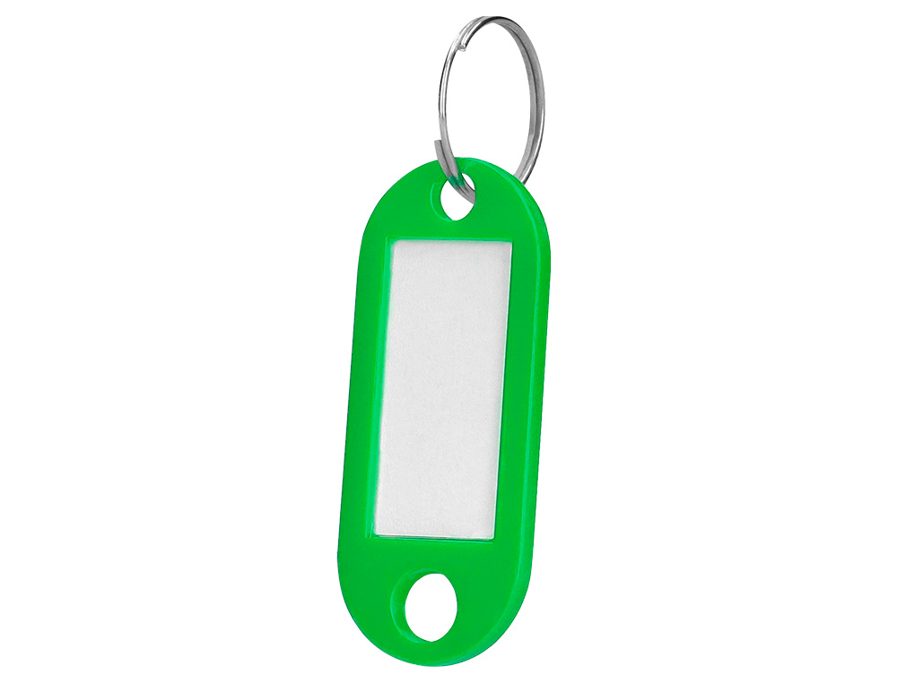 PORTE-CLS Q-CONNECT PORTE-TIQUETTE PLASTIQUE 50X22MM COLORIS VERT PRSENTOIR 100 UNITS
