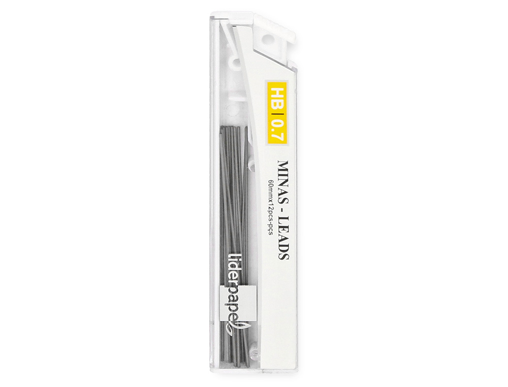 MINE LIDERPAPEL 0.7MM HB GRAPHITE TRS RSISTANTE TOUS PORTEMINES TUI 12 UNITS