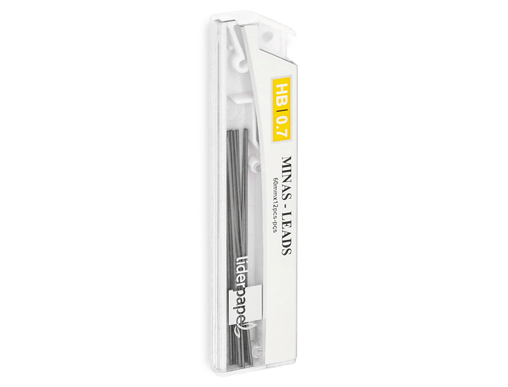 MINE LIDERPAPEL 0.7MM HB GRAPHITE TRS RSISTANTE TOUS PORTEMINES TUI 12 UNITS