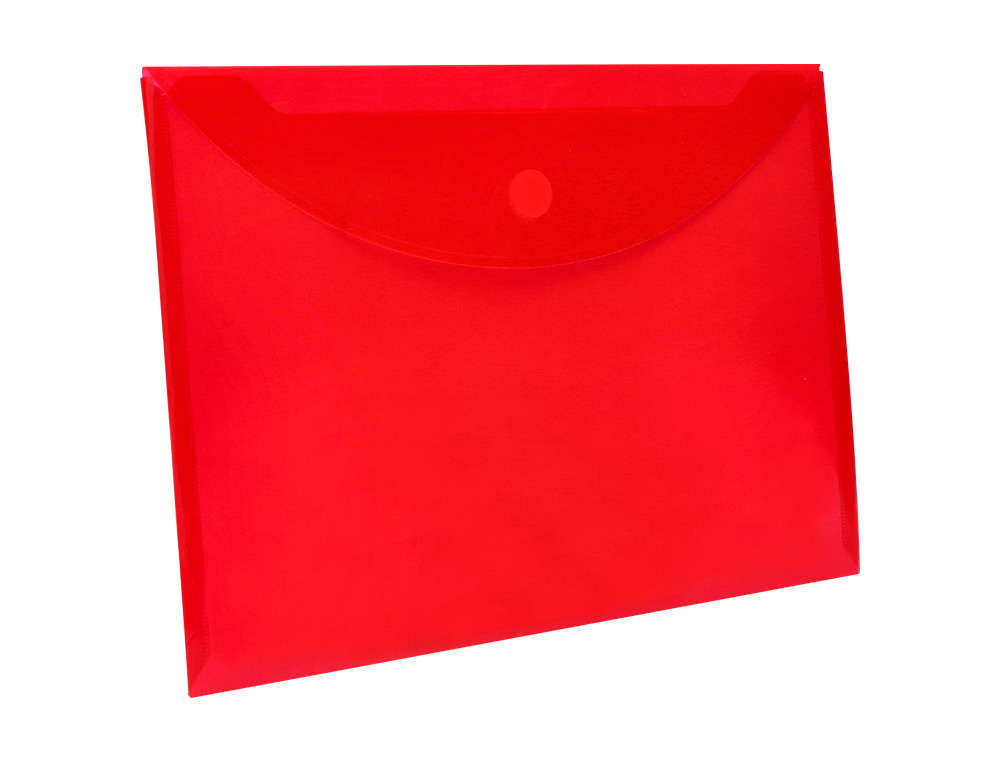 POCHETTE ENVELOPPE LIDERPAPEL POLYPROPYLNE 180 MICRONS A4 297X210MM FERMETURE VELCRO COLORIS ASSORTIS PACK 12 UNITS