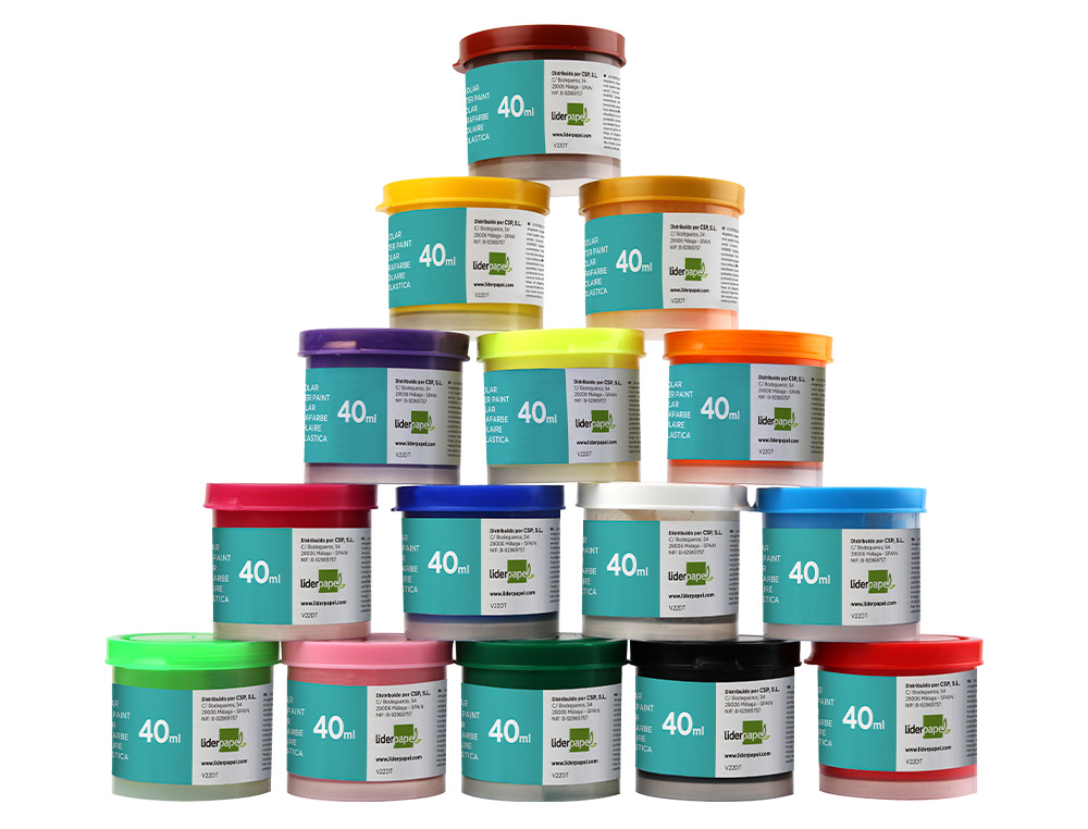 GOUACHE SCOLAIRE LIDERPAPEL COLORIS BLEU POT 40ML