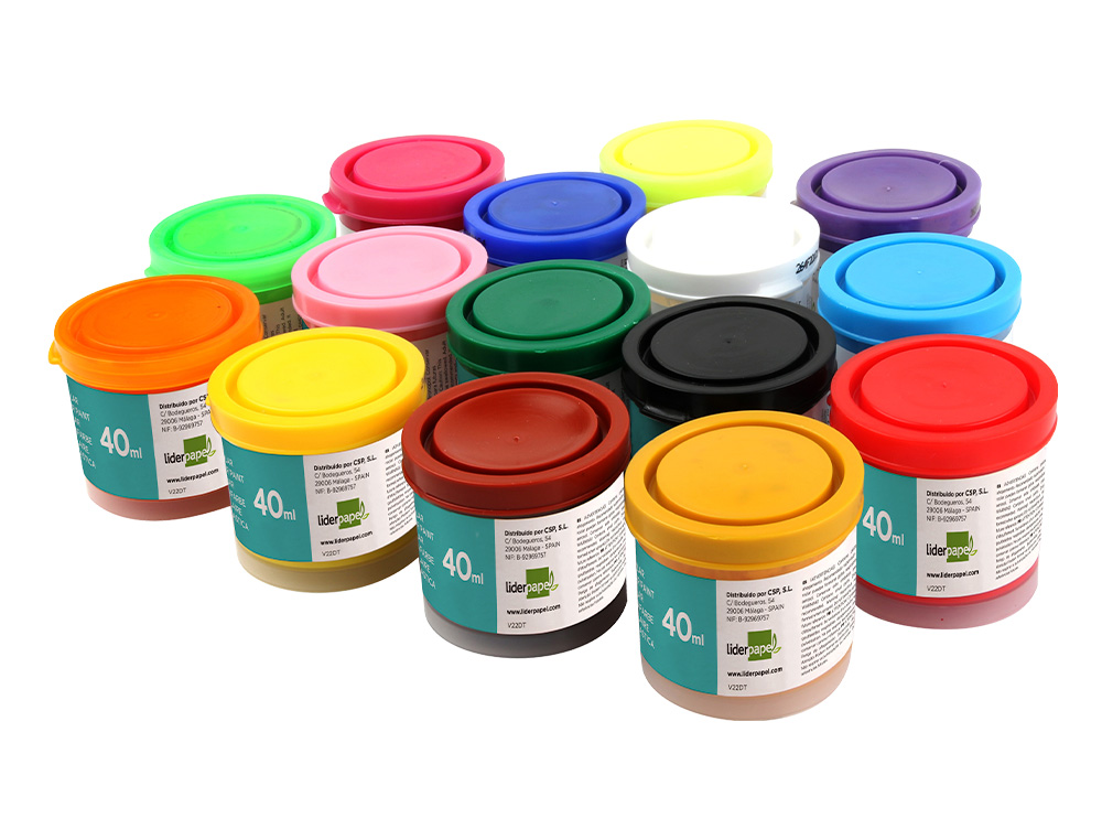 GOUACHE SCOLAIRE LIDERPAPEL COLORIS MAGENTA POT 40ML
