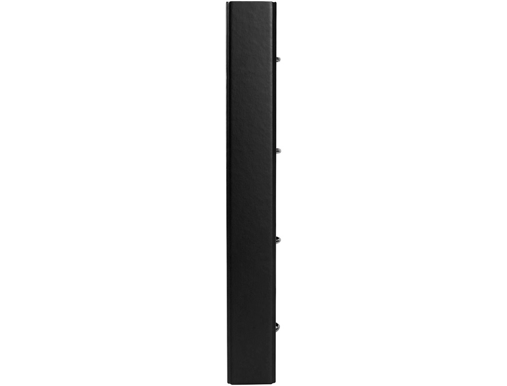 CLASSEUR ANTARTIK 4 ANNEAUX RONDS 40MM A4 CARTON REMBORDE FEUILLETS MOBILES QUADRILLAGE 5MM COLORIS NOIR