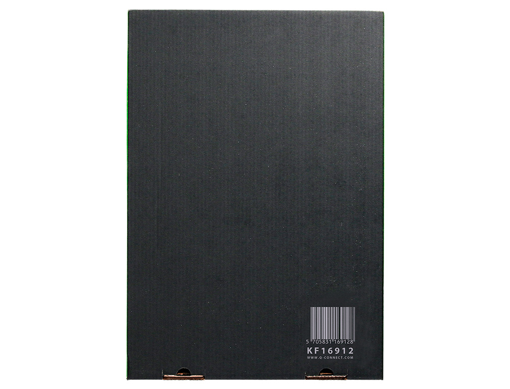 POCHETTE Q-CONNECT POLYPROPYLENE GRAINE PERFOREE FOLIO 50 MC SACHET 10 UNITES
