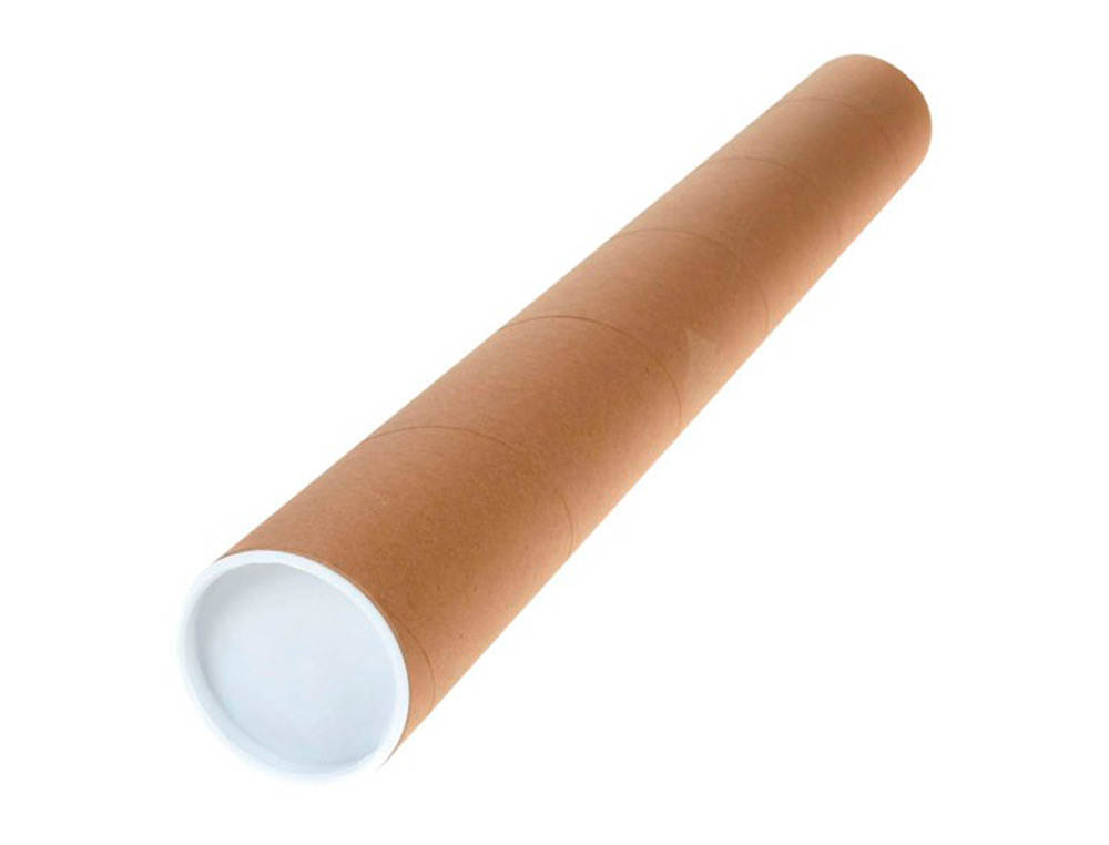 TUBE PORTE-DOCUMENTS Q-CONNECTCARTON ENCOLLE 1,8MM FORMAT A3/A2 40X430MM COUVERCLE PLASTIQUE TRES RESISTANT
