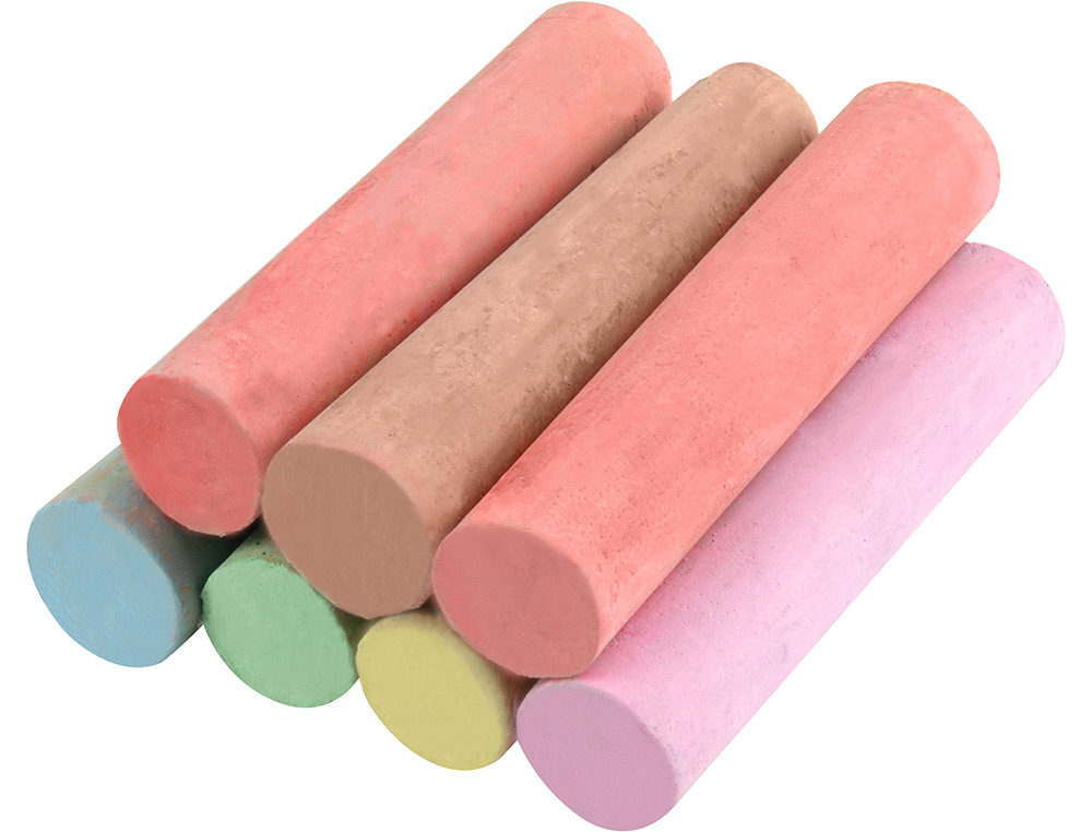 CRAIE TROTTOIR LIDERPAPEL ACTIVITS CRATIVES SCOLAIRES COLORIS ASSORTIS BOTE 20 UNITS