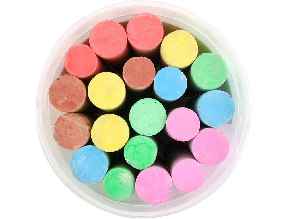 CRAIE TROTTOIR LIDERPAPEL ACTIVITS CRATIVES SCOLAIRES COLORIS ASSORTIS BOTE 20 UNITS
