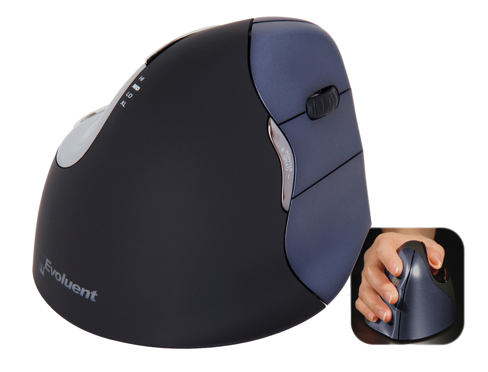 SOURIS BAKKER EVOLUENT 4 DROITIER  6 BOUTONS SANS FIL  NOIR