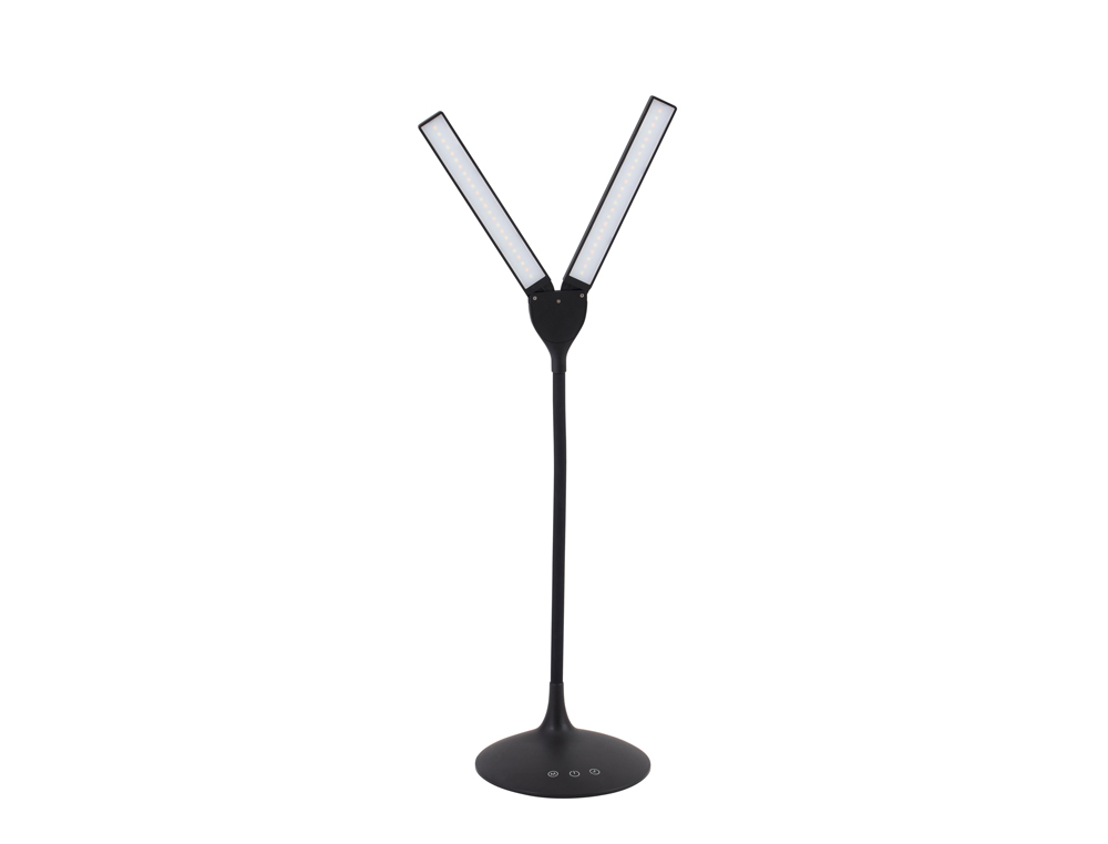 LAMPE LED ALBA 2 TETES ORIENTABLES SANS FIL          TRANSPORTABLE LONGUEUR 27CM   BASE DIAM. 17CM BRAS 36CM