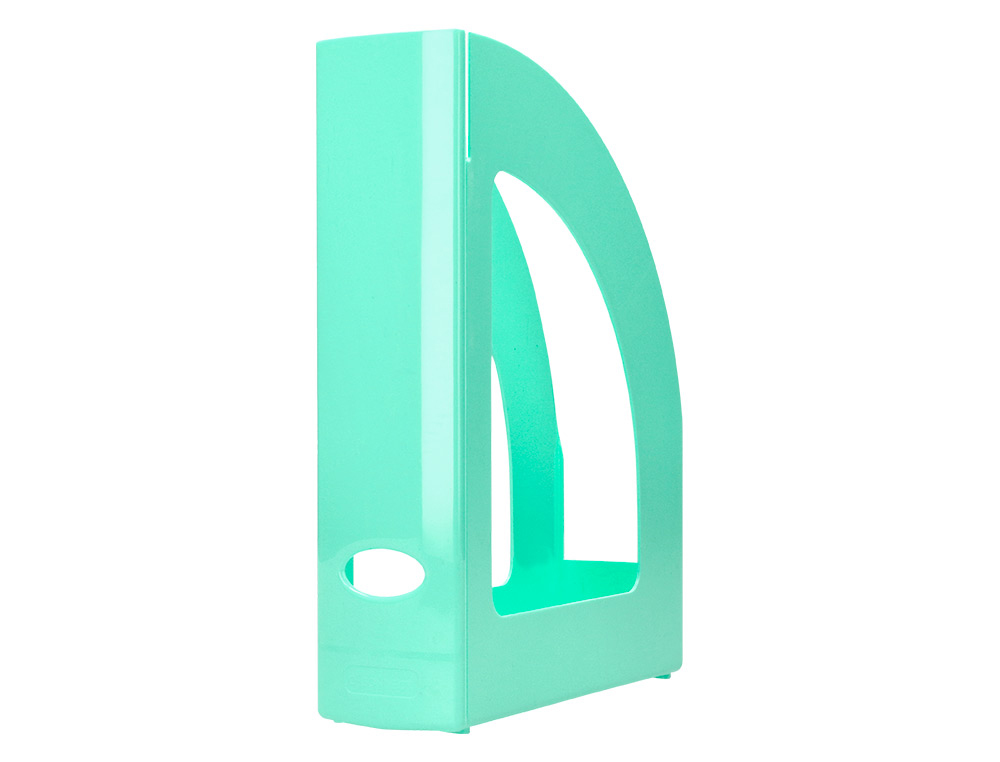PORTE-REVUES Q-CONNECT PLASTIQUE 320X250X80MM        COLORIS MENTHE