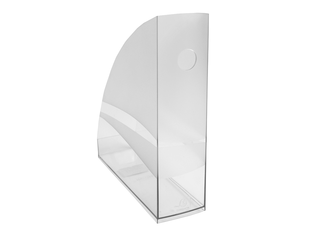 PORTE-REVUES EXACOMPTA MAG-CUBE OFFICE CRISTAL A4+   OEILLET DE PREHENSION COLORIS TRANSPARENT