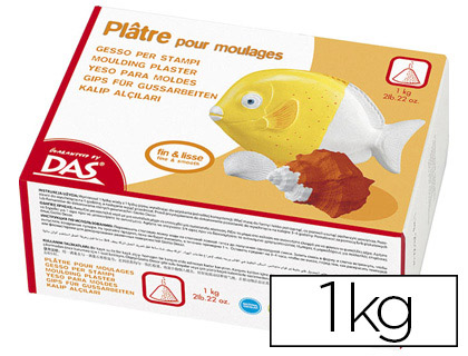 PLÂTRE POUR MOULAGES DAS BOÎTE 1KG