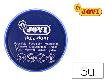 MAQUILLAGE JOVI FACE PAINT EN CRME DE 20ML COULEUR BLEU FONC TUI DE 5 GALETS