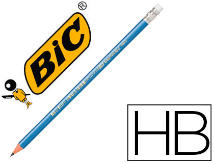 CRAYON GRAPHITE BIC EVOLUTION TRIANGLE EMBOUT GOMME MINE HB ULTRA RSISTANTE